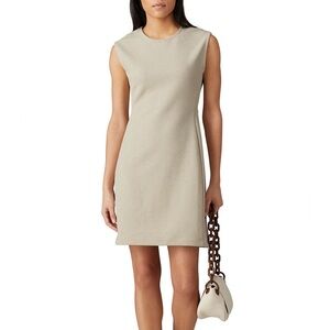 Club‎ Monaco Sculptral Tan Sleeveless Mini Dress Size 2